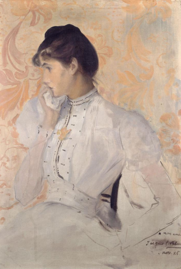 Henriette Chabot en blanc
