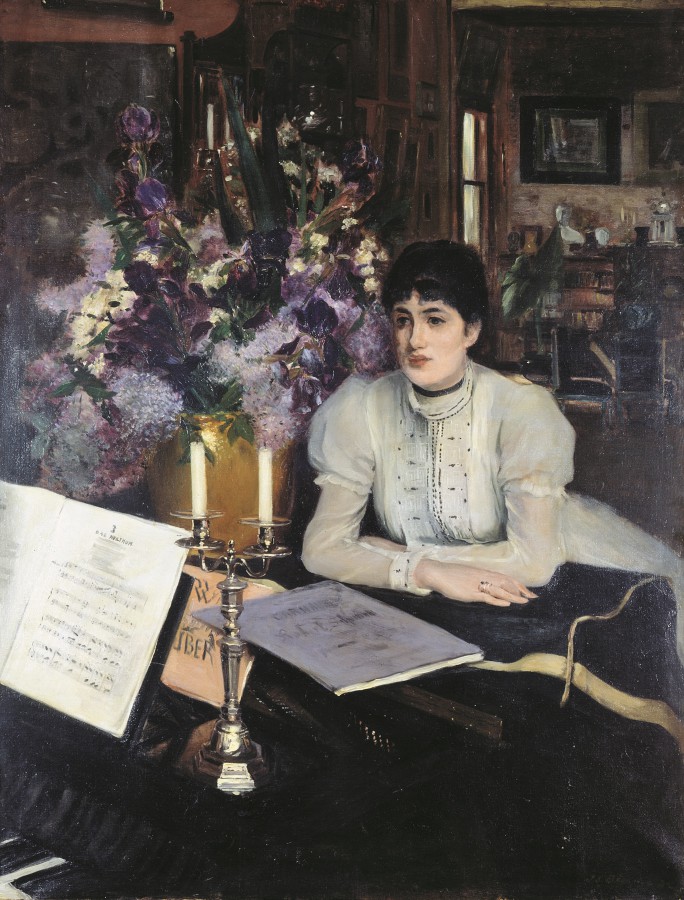 Henriette Chabot au piano
