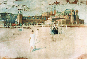 Les tennis et le casino de Dieppe
