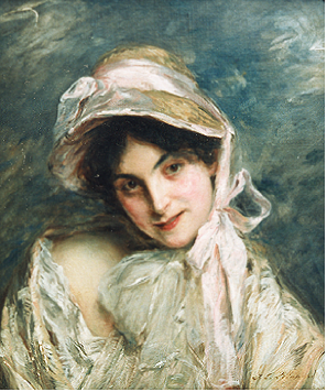 Jeune femme au chapeau de paille