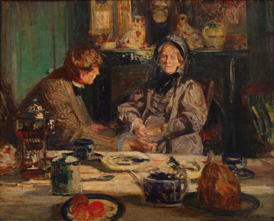 Walter Sickert et sa mère, petit déjeuner à Neuville