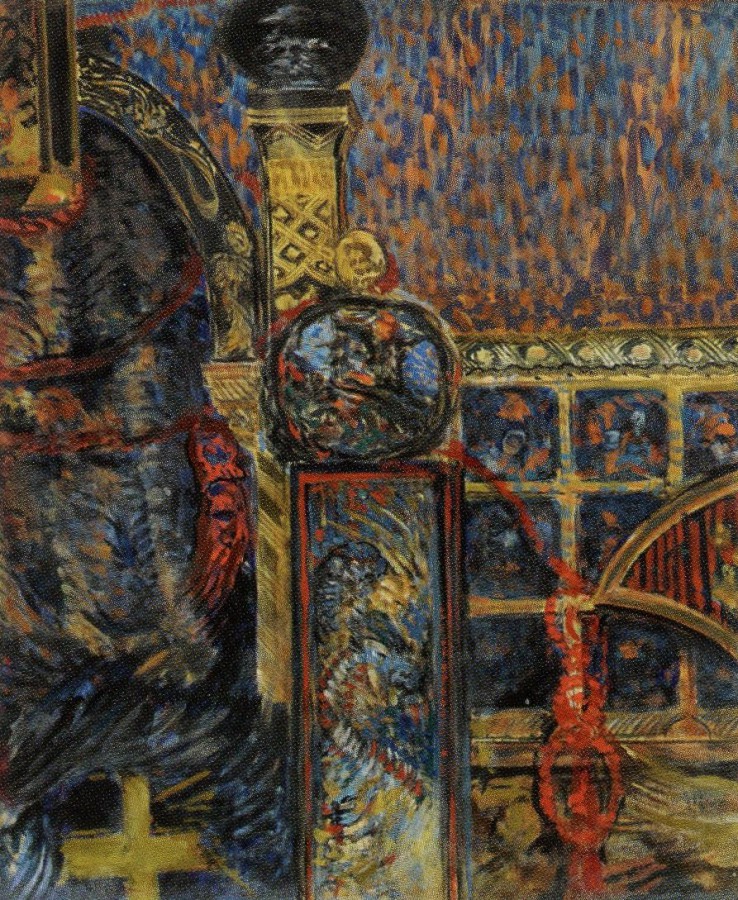 Décor pour la Biennale de Venise : loge et draperies