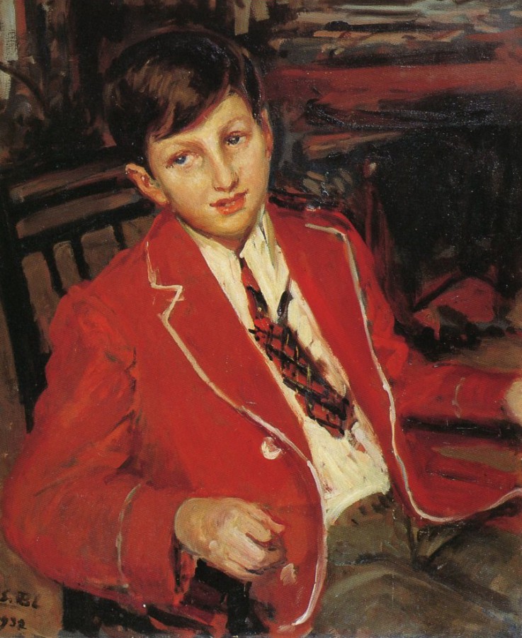 Garçon à la veste rouge