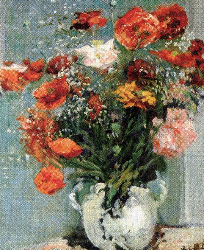 Bouquet de pavots rouges