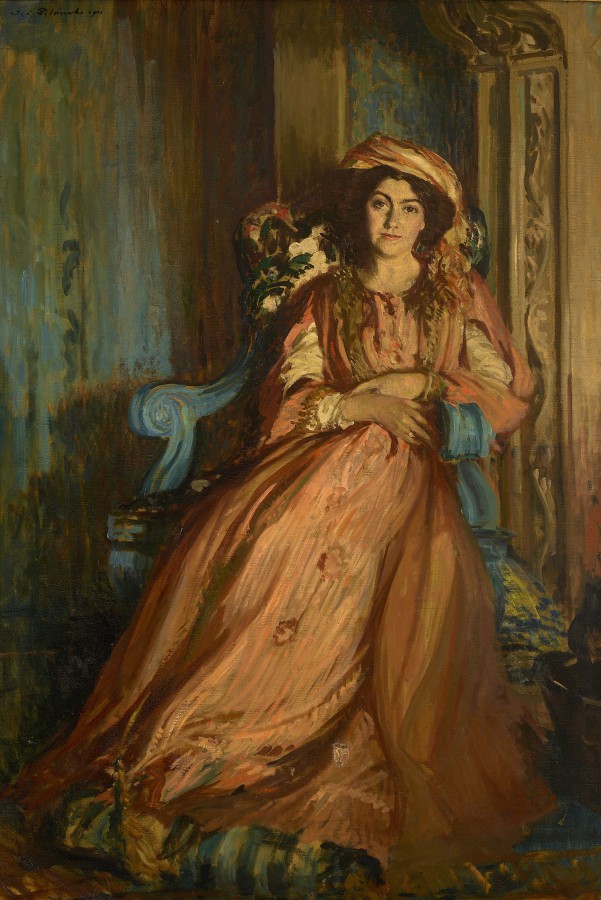 Mabel Dodge à la Villa Curonia, Florence