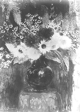 Fleurs sur un guéridon