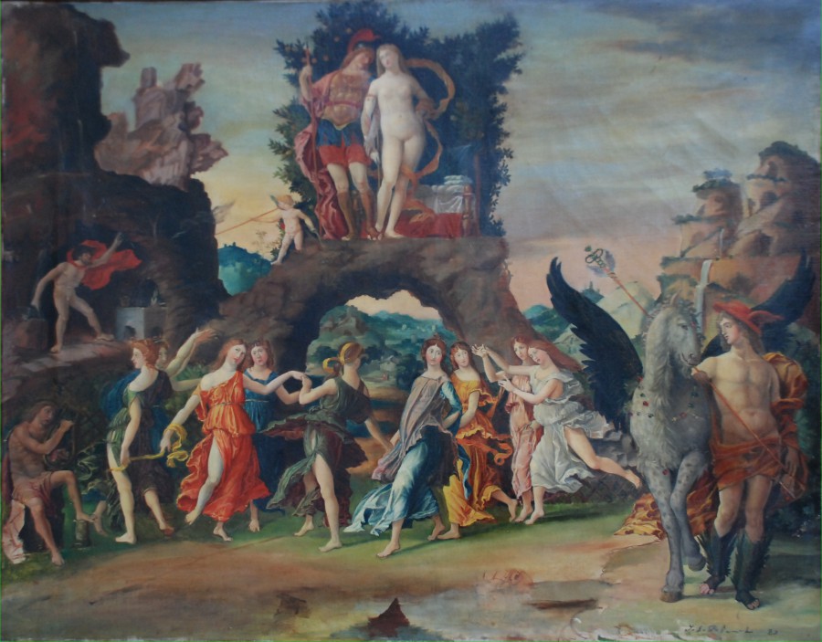 Copie du Parnasse de Mantegna