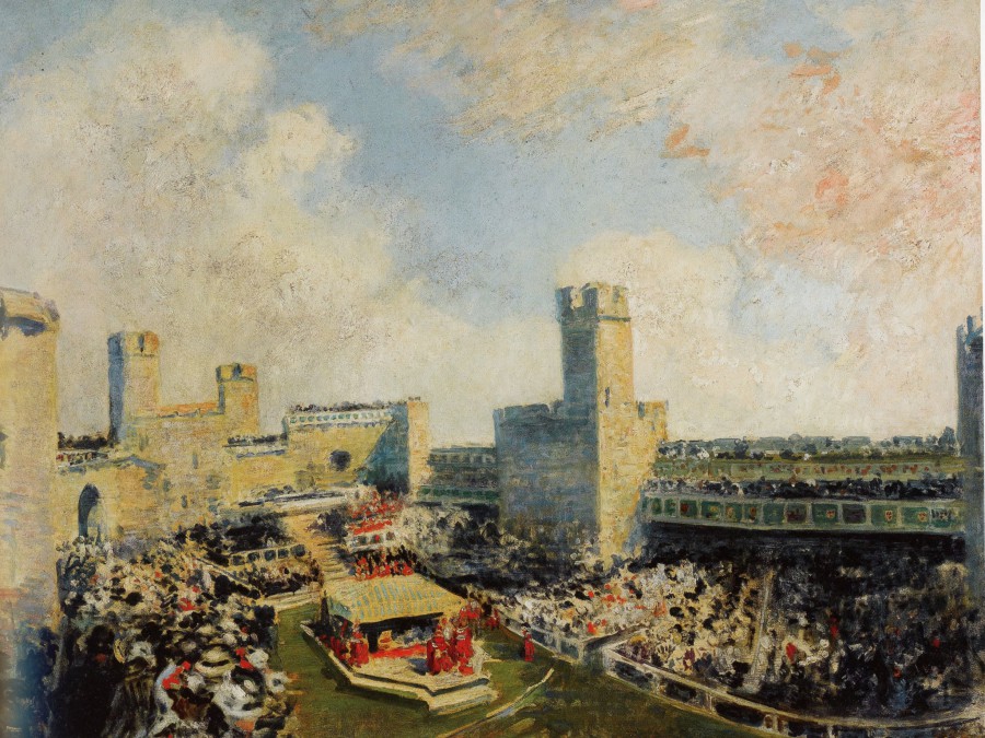 Intronisation du Prince de Galles au château de Carnavon, Pays de Galle