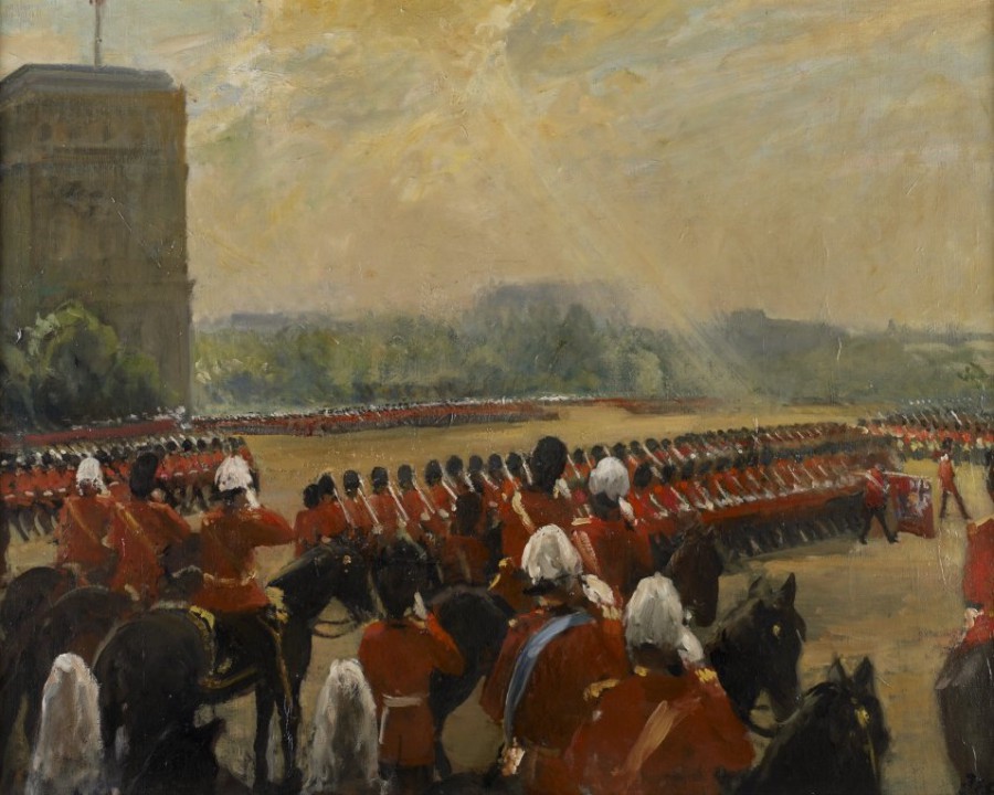 Trooping the colour à Horse Guards Parade, Londres
