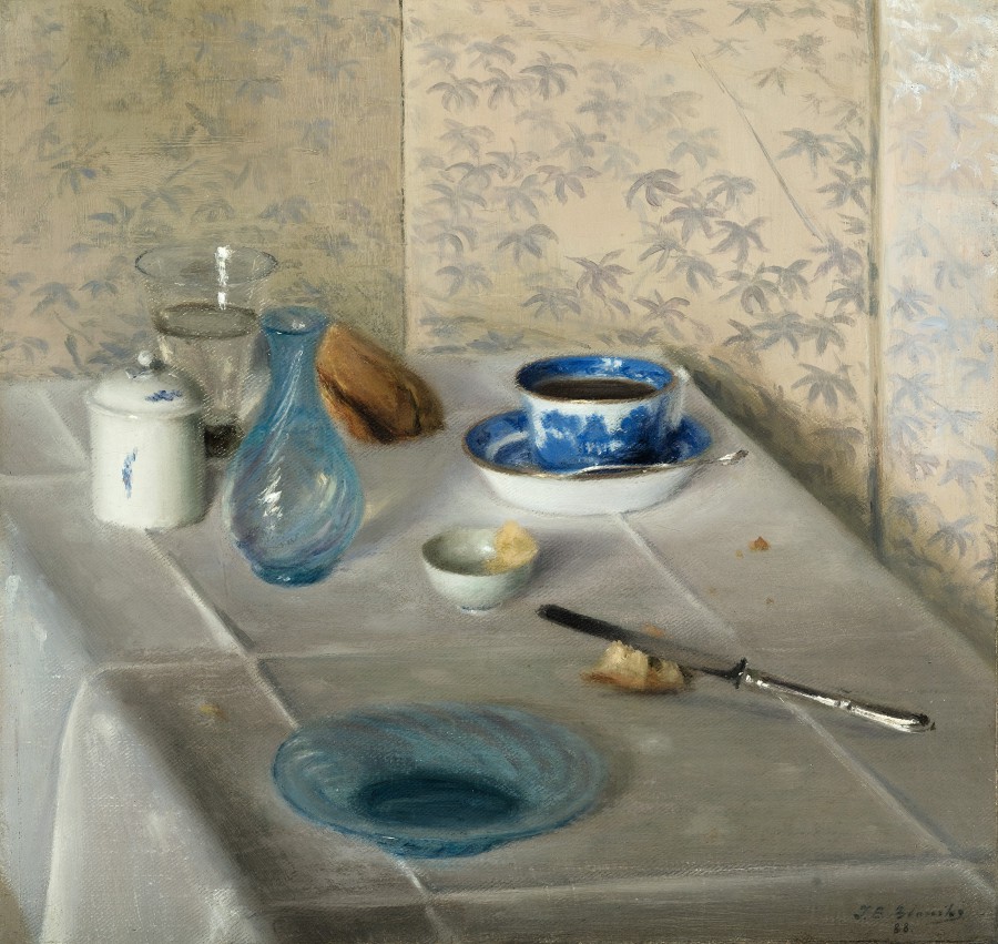 Nature morte au couteau en argent