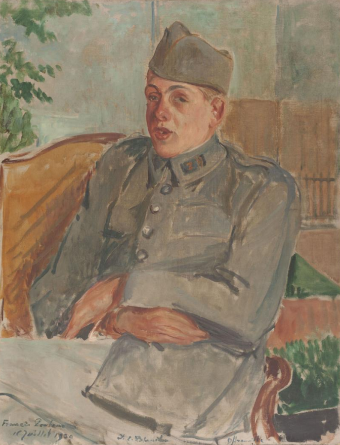 Francis Poulenc en uniforme