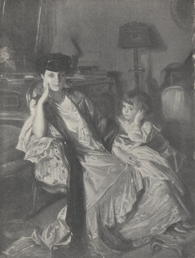 La comtesse Anna de Noailles et son fils
