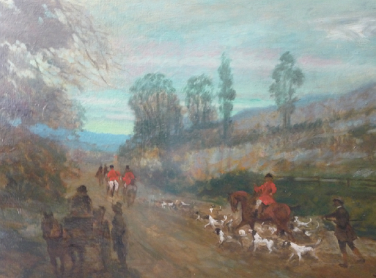 Scène de chasse à courre en Angleterre