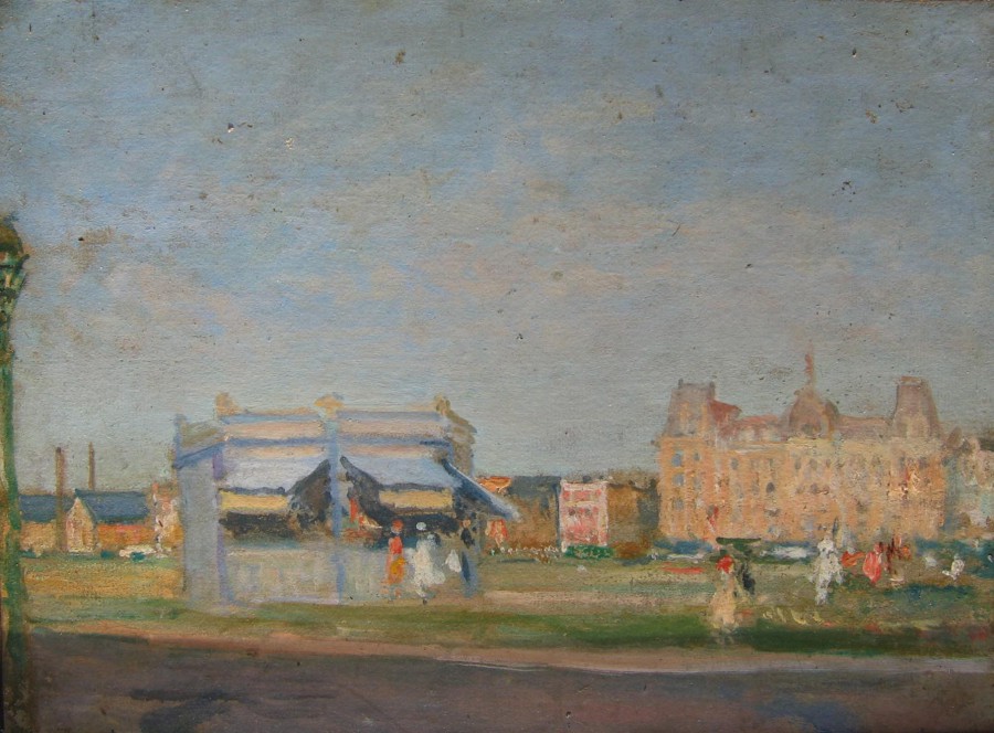 Le Castel Royal et la plage, Dieppe