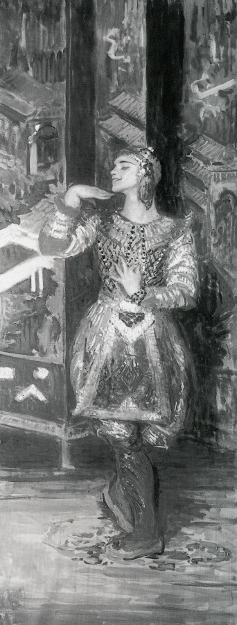 Vaslav Nijinsky dans la “Danse siamoise” des Orientales