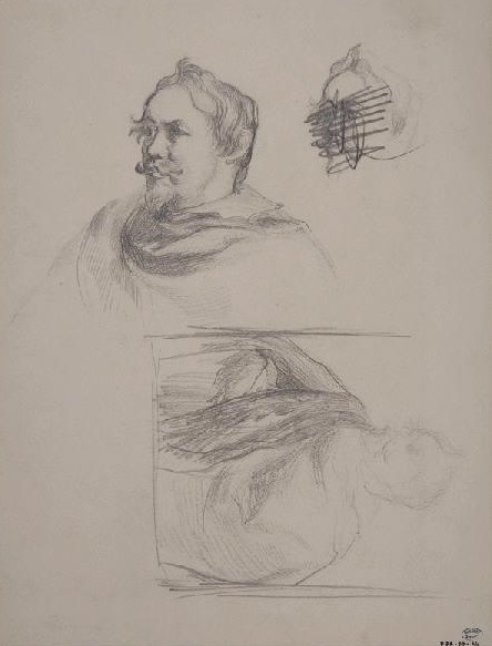 Etudes d'après un tableau de Maître 