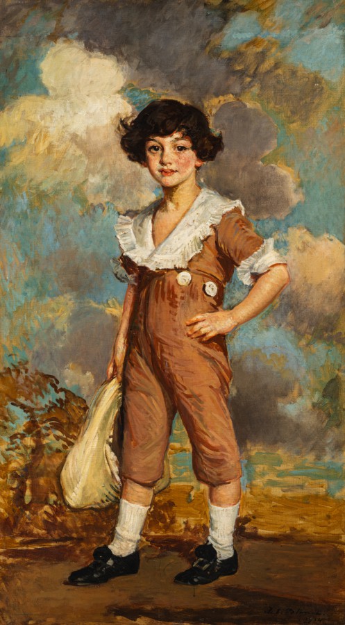 Portrait de jeune garçon au bord de la mer