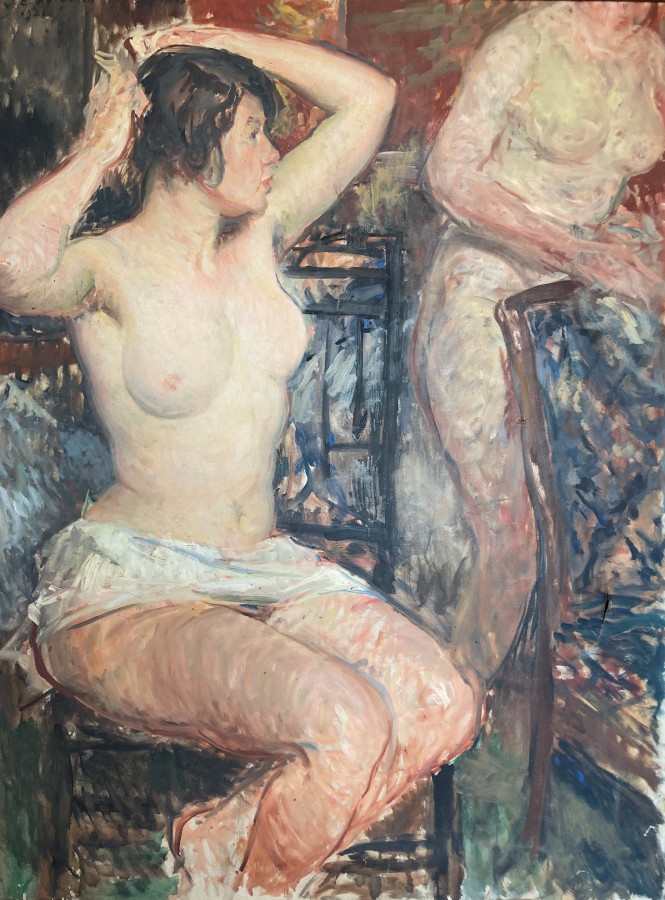 Nus dans l'atelier