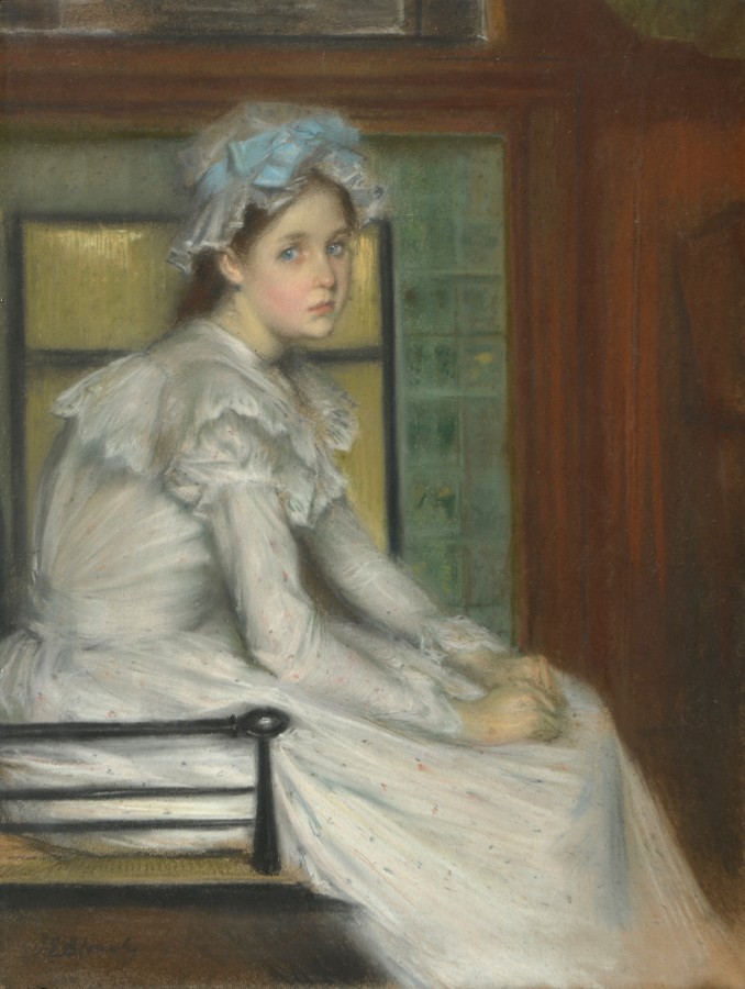 Lucie Esnault dans la cuisine à Auteuil